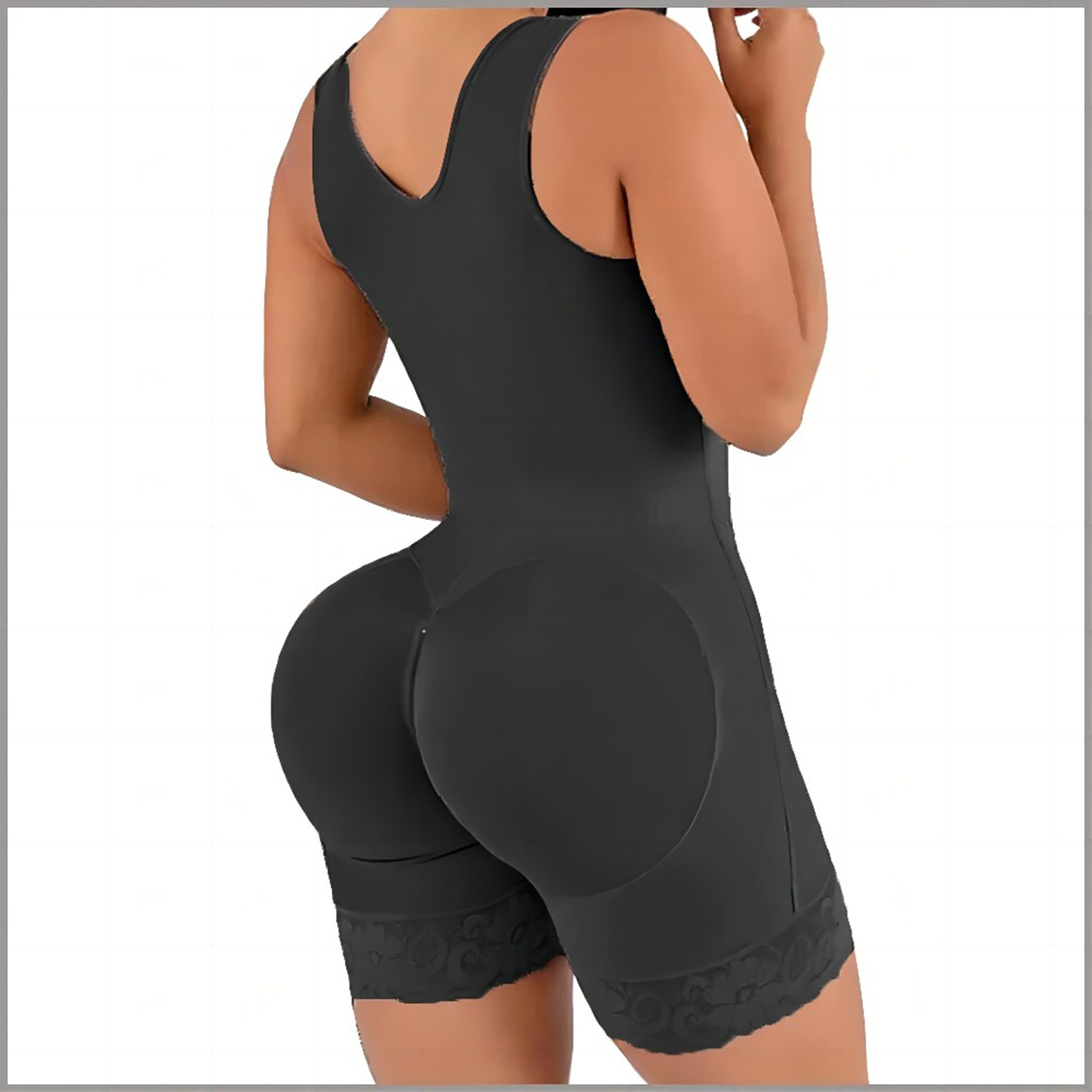 Full Body Shapewear with Zipper Closure - Slims, Shapes, and Enhances Figure for a Flawless Look - High-Waisted Tummy Control and Butt Lifting Compression Garment